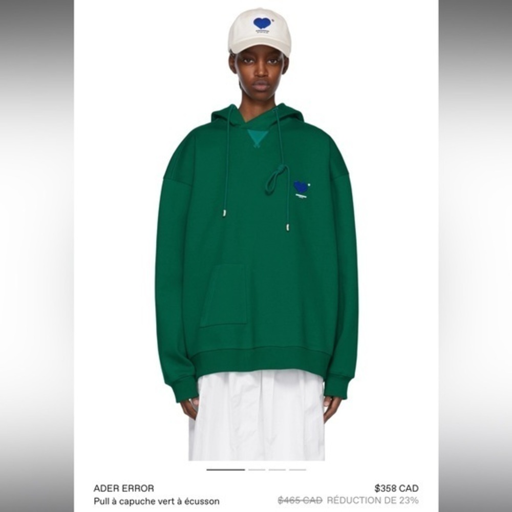 ader error chest logo-print detail hoodie